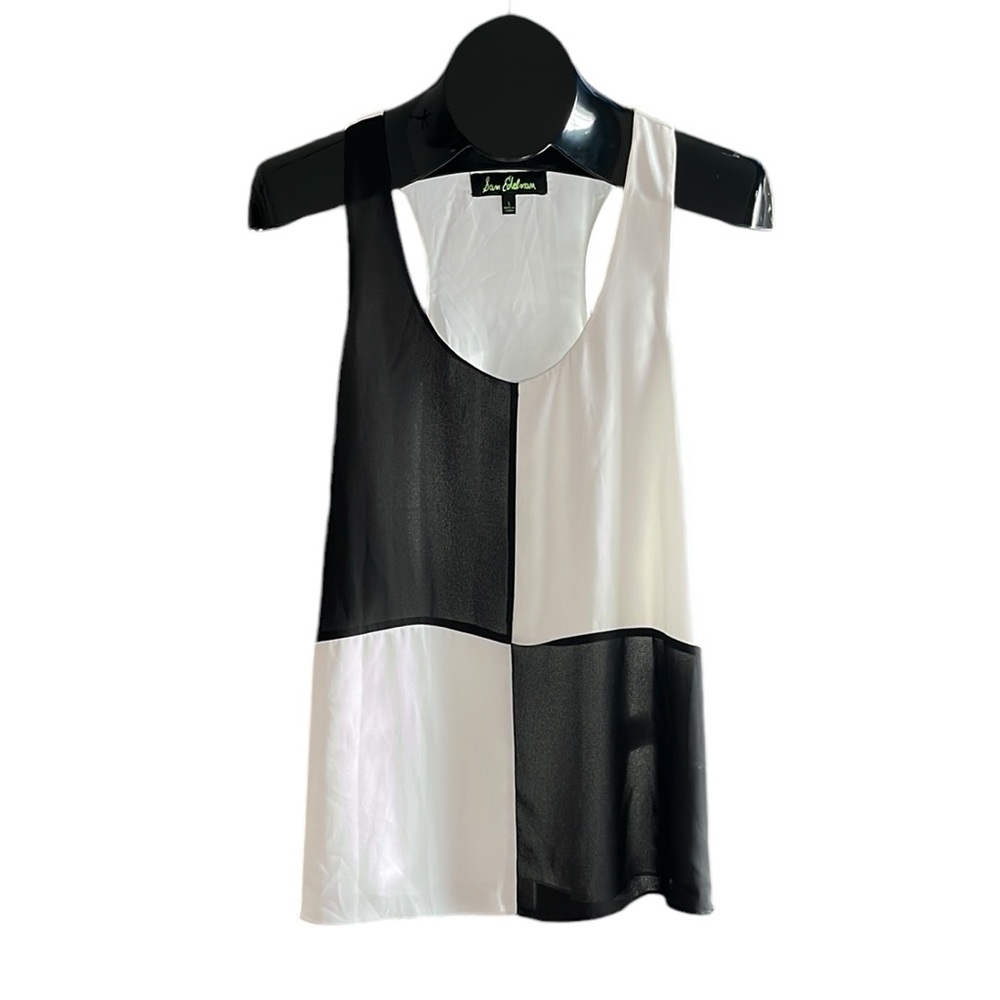 Sam Edelman Women's Fabric Color Block Razor Back Tank - Picture 6 of 9